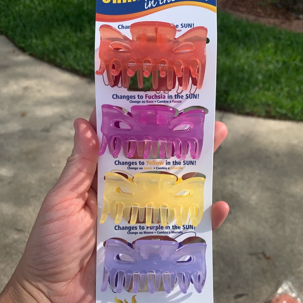 Del sol color changing hair clips